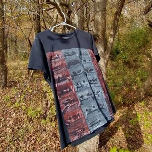 Hand painted retro t shirt